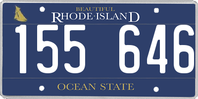 RI license plate 155646