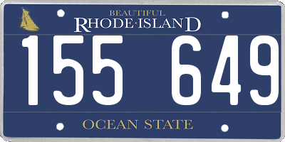 RI license plate 155649