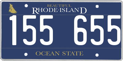 RI license plate 155655