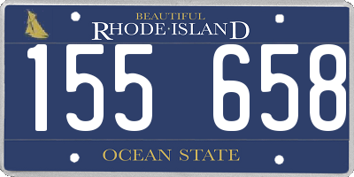 RI license plate 155658