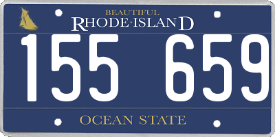 RI license plate 155659