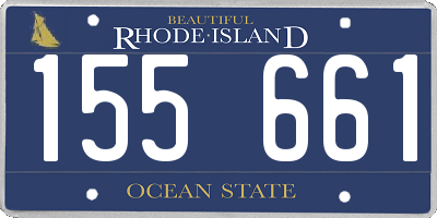 RI license plate 155661
