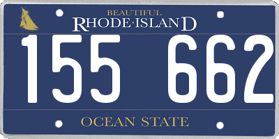 RI license plate 155662