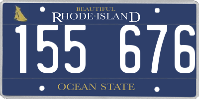 RI license plate 155676