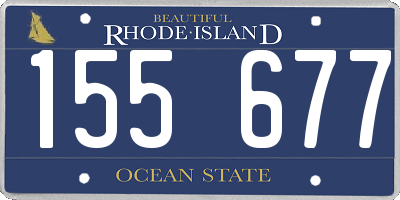 RI license plate 155677