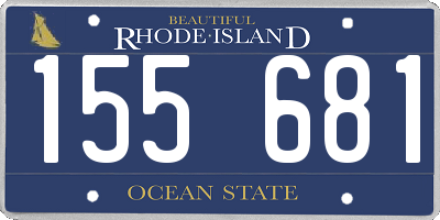 RI license plate 155681