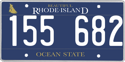 RI license plate 155682