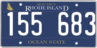 RI license plate 155683