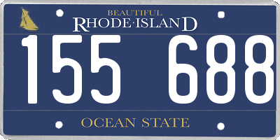 RI license plate 155688