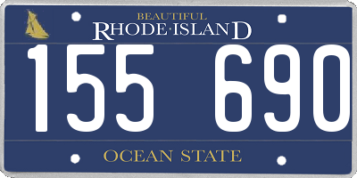 RI license plate 155690
