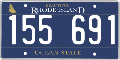 RI license plate 155691