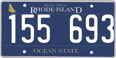 RI license plate 155693