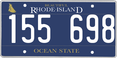 RI license plate 155698