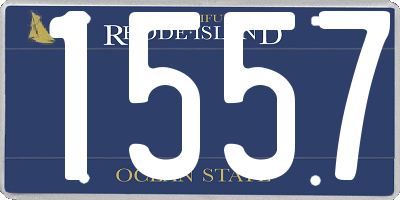 RI license plate 1557