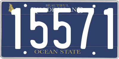 RI license plate 15571
