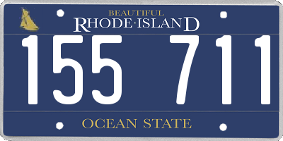 RI license plate 155711
