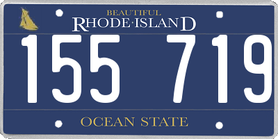 RI license plate 155719