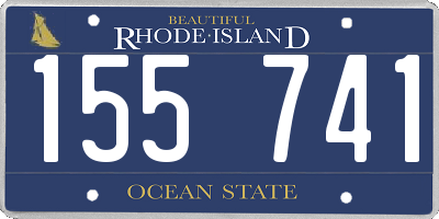 RI license plate 155741