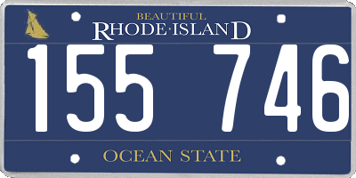 RI license plate 155746