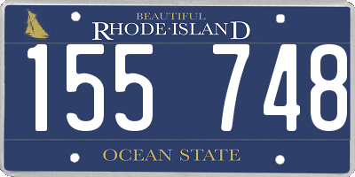 RI license plate 155748