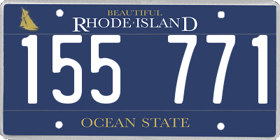 RI license plate 155771