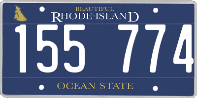 RI license plate 155774