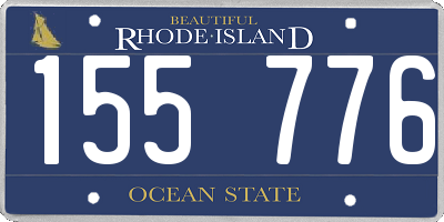 RI license plate 155776