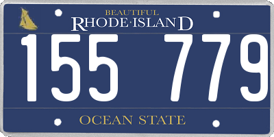 RI license plate 155779