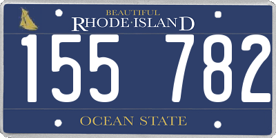 RI license plate 155782