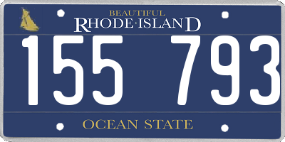 RI license plate 155793