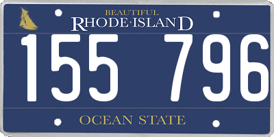 RI license plate 155796