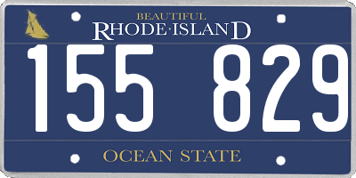 RI license plate 155829