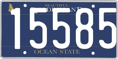 RI license plate 15585