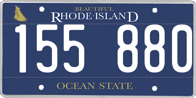 RI license plate 155880