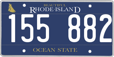 RI license plate 155882