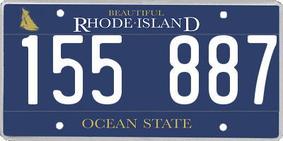 RI license plate 155887