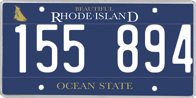 RI license plate 155894