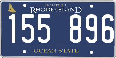 RI license plate 155896