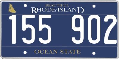 RI license plate 155902