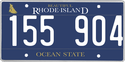 RI license plate 155904