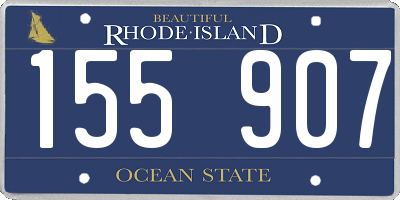 RI license plate 155907