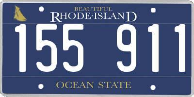 RI license plate 155911