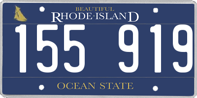 RI license plate 155919