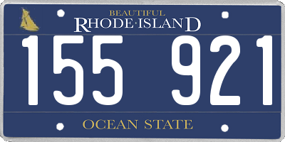 RI license plate 155921