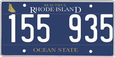 RI license plate 155935