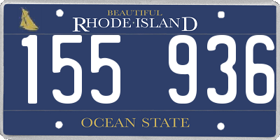 RI license plate 155936
