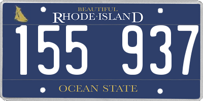RI license plate 155937