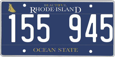 RI license plate 155945