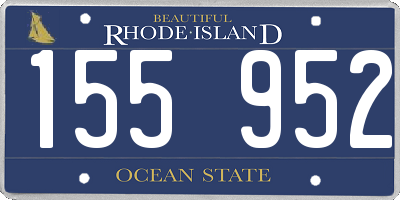 RI license plate 155952