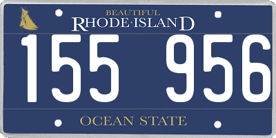 RI license plate 155956